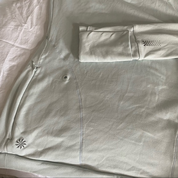 Athleta Mint Mock Neck Zip Long Sleeve Running Top - Picture 6 of 9